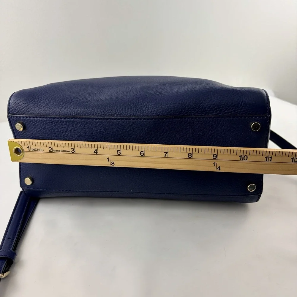 Kate Spade Atwood Place Bayley Satchel Oceanic Blue Leather Crossbody NWT